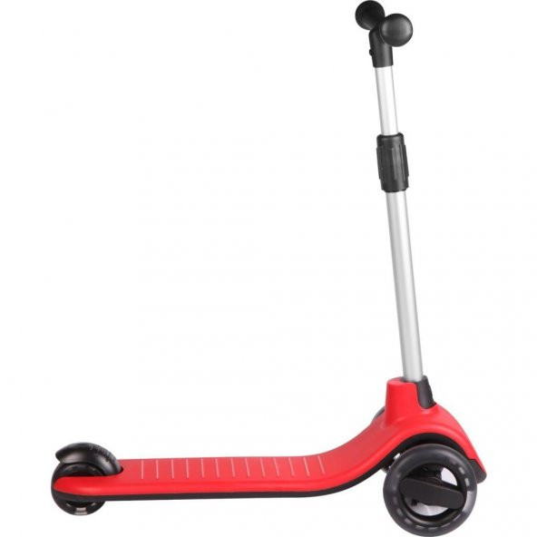 Lets Be Child Lets Ride Led Işıklı Silikon 3 Tekerli Yükseklik Ayarlı Scooter Kırmızı LC-30906 - 2
