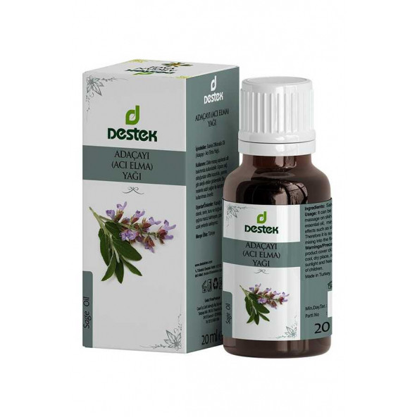 Destek Adaçayı Yağı (Distile) 20 ml
