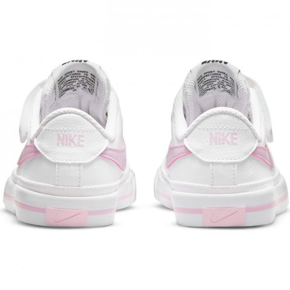 Nike Court Legacy (Psv) Çocuk Beyaz Ayakkabı - 4