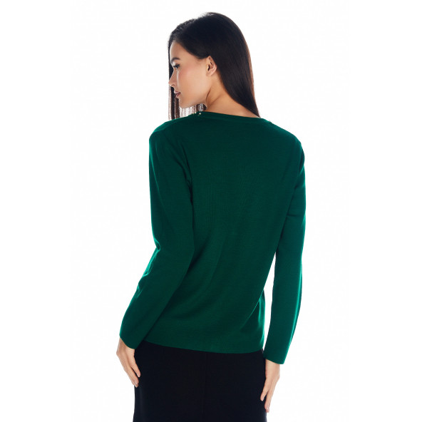 Solo Kristal Taş İşlemeli İtlyan Yün Abiye Hırka A19A016-5 - 2