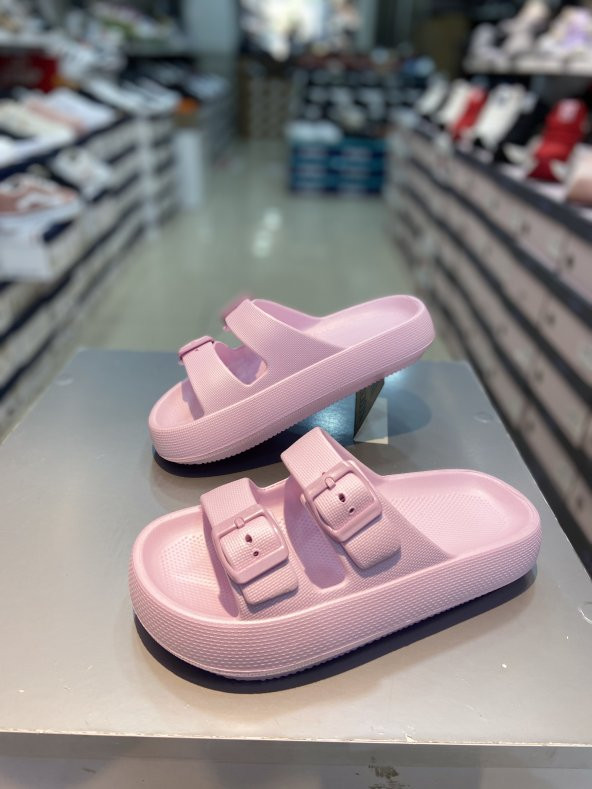 Akınal Bella Çift Tokalı Unisex Terlik