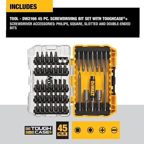 DEWALT Tornavida Uç Seti Sert Kılıflı 45 Parça (DW2166) - 4
