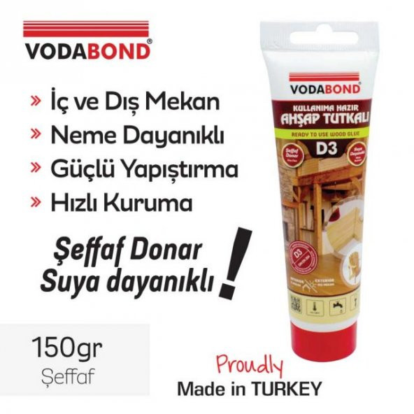 D3 Mobilya Ağaç Ahşap Tutkalı Mobilya Tutkalı 150 gr - 2