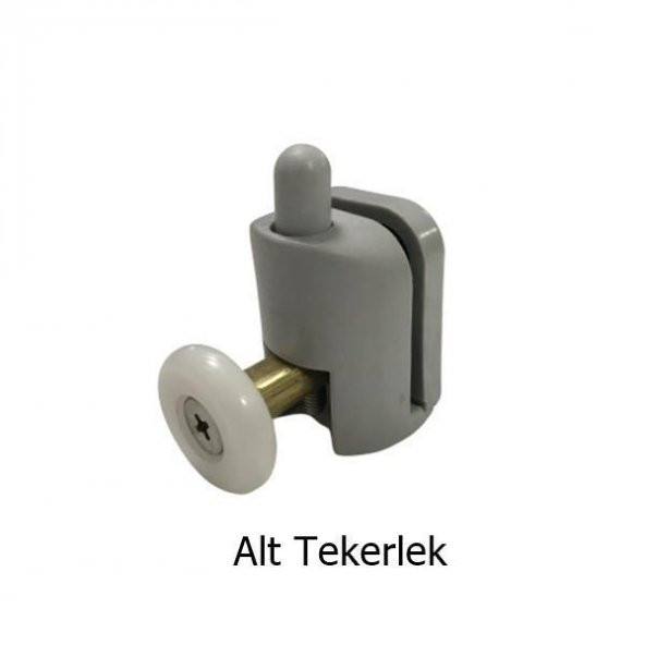 Duşakabin Tekerleği Rulman 4 Lü Set Gri Teker Çapı 24 mm - 2