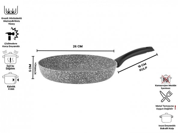 Taç Ultra Granit 2Li Tava & Sahan Seti - 8