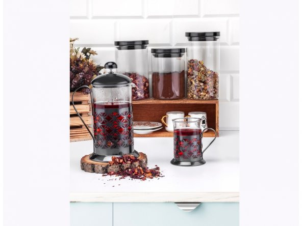 Taç Bonjour 5 Parça French Press Seti - 4