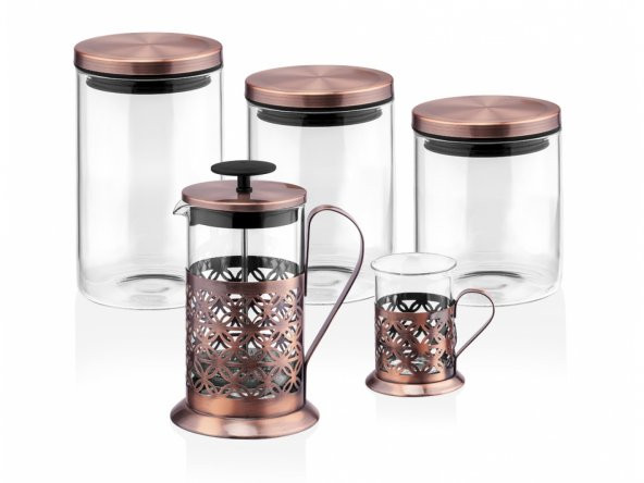 Taç Hola 5 Parça French Press Seti - 2