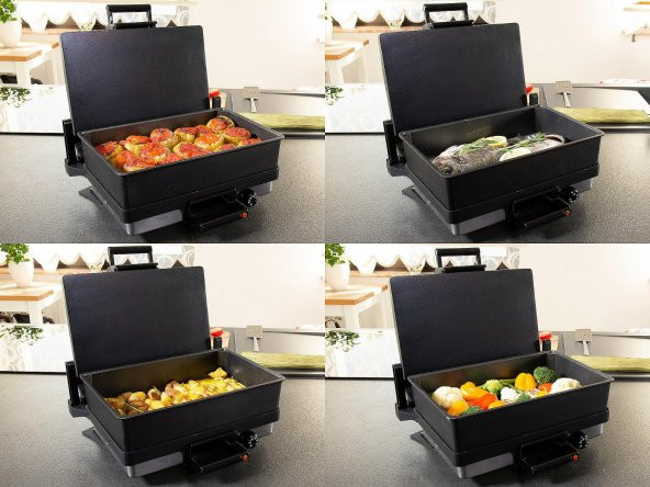 Taç Life Silex Multi Grill + Tepsi 2000 W Çok Amaçlı Tost Makinesi - 8