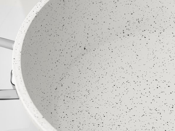 Taç Gravita Döküm Derin Tencere 22cm Beyaz - 3