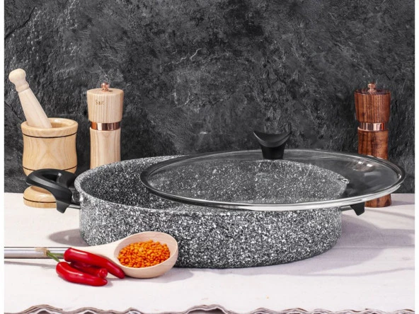 Taç Ultra Granit Basık Tencere 32Cm - 6