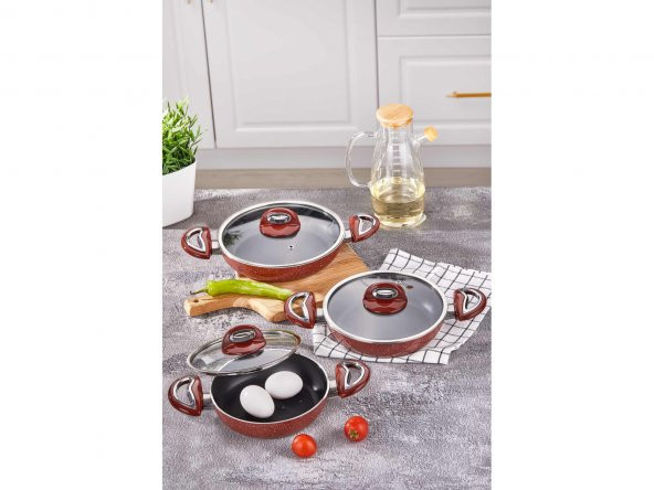 Taç Titan Granit 3lü Omlet Seti - 5