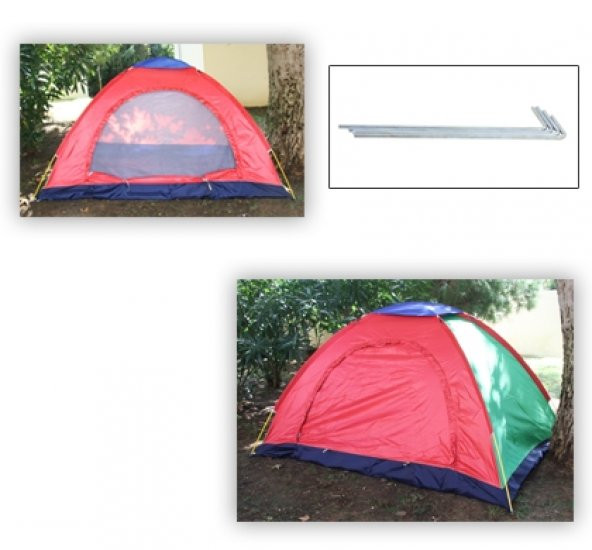 Kolay Kurulumlu Kamp Çadırı 3 - 4 Kişilik -Taşıma Çantalı HİLAYS