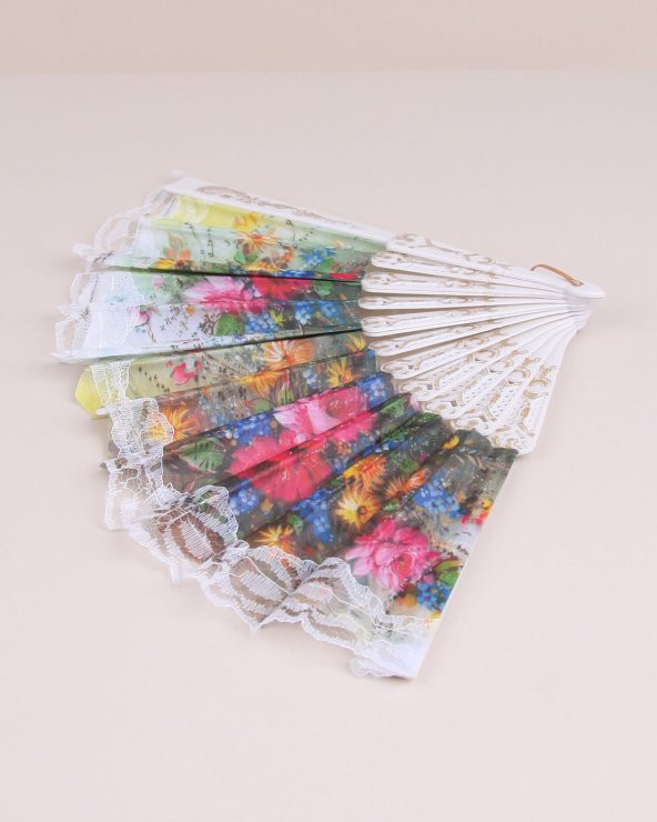 Desenli Plastik Yelpaze HİLAYS - 2