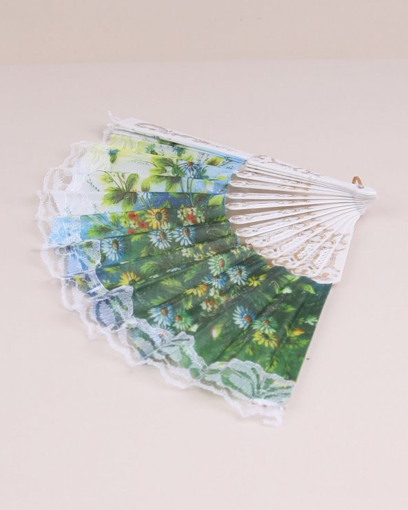 Desenli Plastik Yelpaze HİLAYS - 3