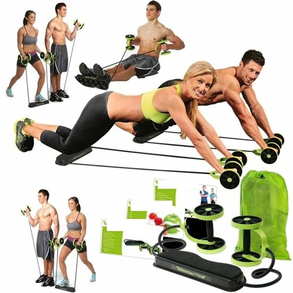 Proflex Kopmayan Lastikli Spor Aleti Karın Kası ve Şınav Aleti HİLAYS - 2
