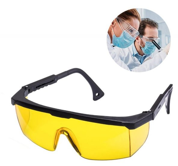 Laboratuvar Gözlüğü / Çapak Gözlüğü Sarı HİLAYS