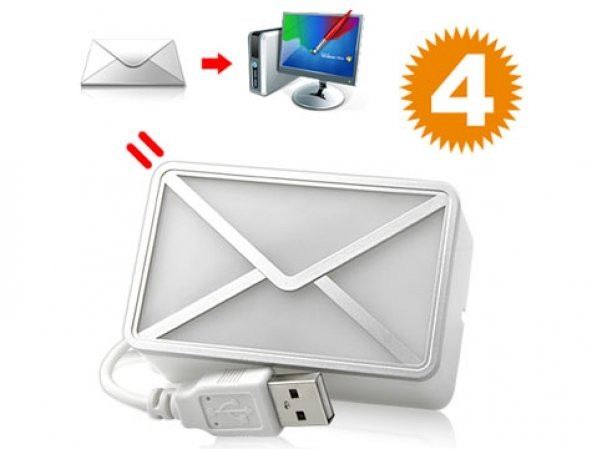 USB Girişli E-Mail Habercisi Masa Lambası HİLAYS