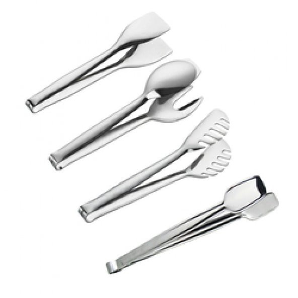 Nehir 4 Parça Pasta Makarna Servis Izgara Maşa Takımı - 1