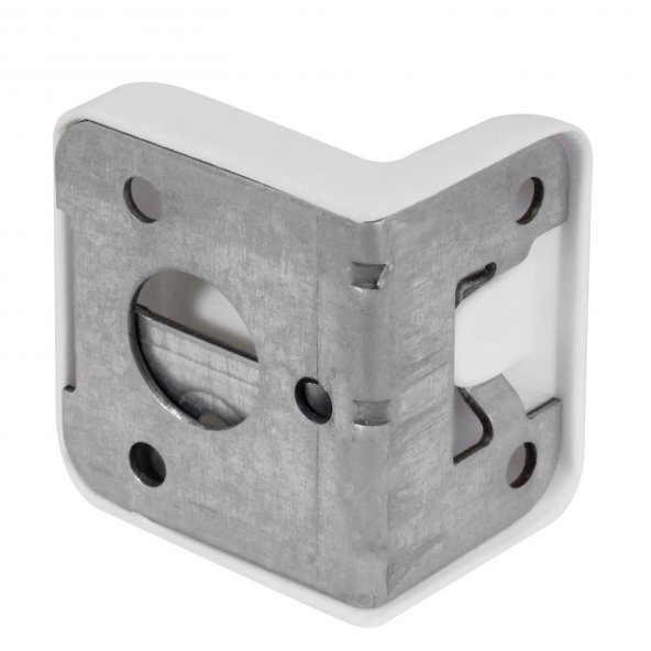 Mobilya Dolap Askı Elemanı Montaj Bağlantı Sabitleme Demiri Beyaz (10 ADET) - 2