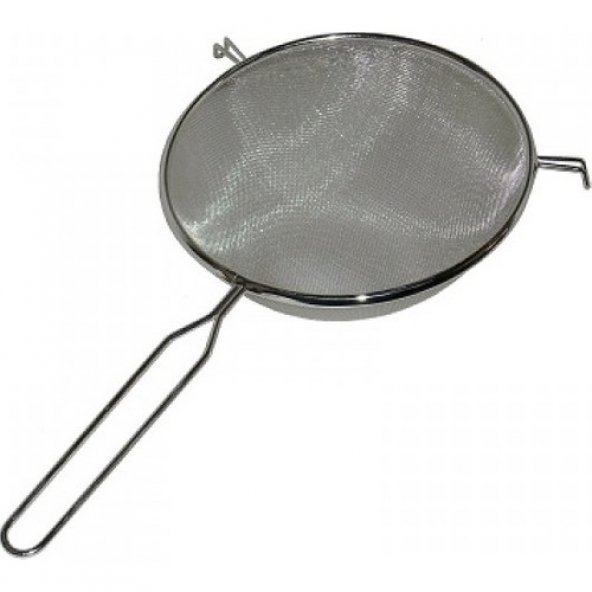 Orta Boy Metal Saplı Kalaylı Un - Süt - Şeker - Bakliyat Süzgeci 17 Cm HİLAYS - 3
