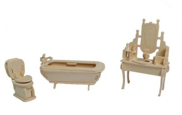 3D Ahşap Puzzle - Banyo HİLAYS - 4