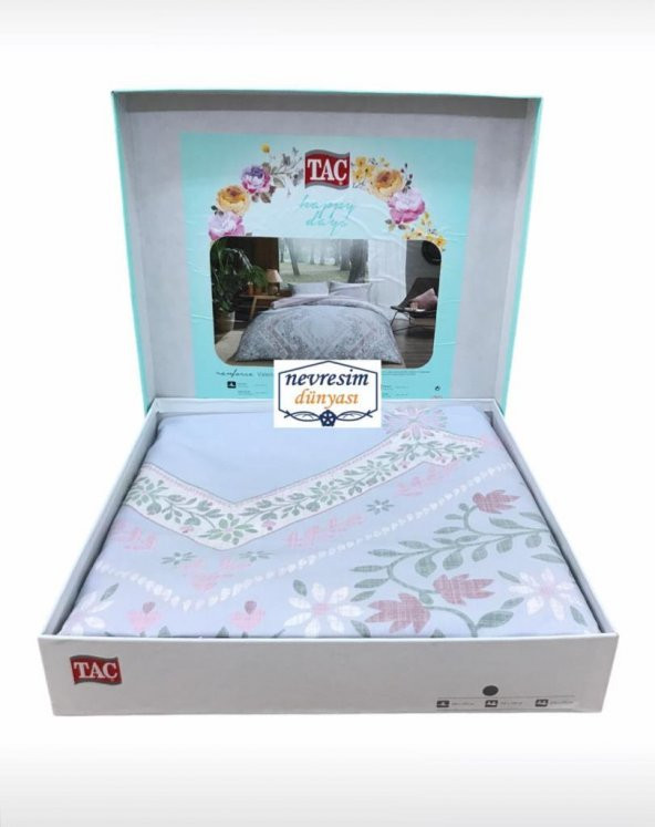 Taç Çift Kişilik Ranforce Nevresim Takımı Valeri Pembe HİLAYS - 2