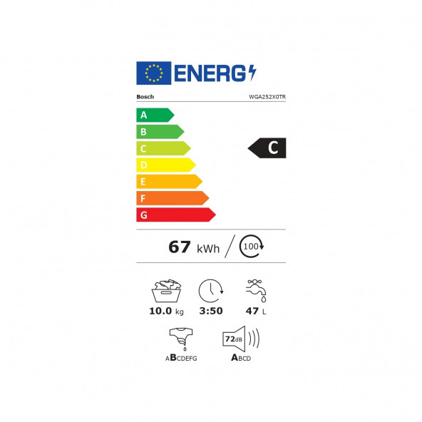 Bosch WGA252X0TR 1200 Devir 10 kg Çamaşır Makinesi - 4