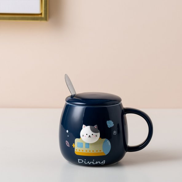Uzaylı Kedi Kupa Bardak