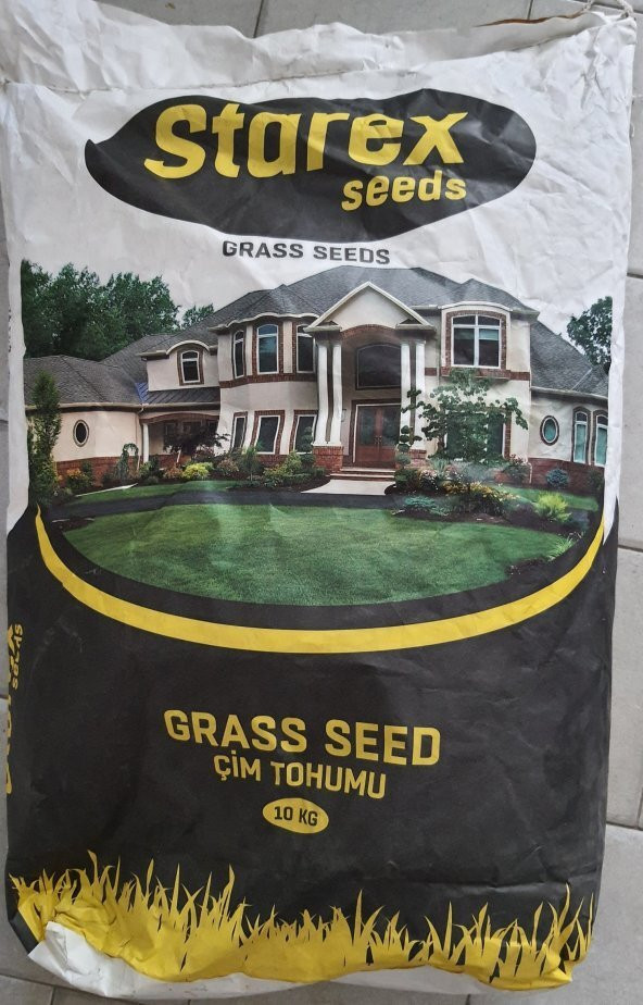 ÇİM TOHUMU İthal 6li Karışım STAREX GRASS SEED 6-M Mix 10 KG Dayanıklı Tamir Çimi