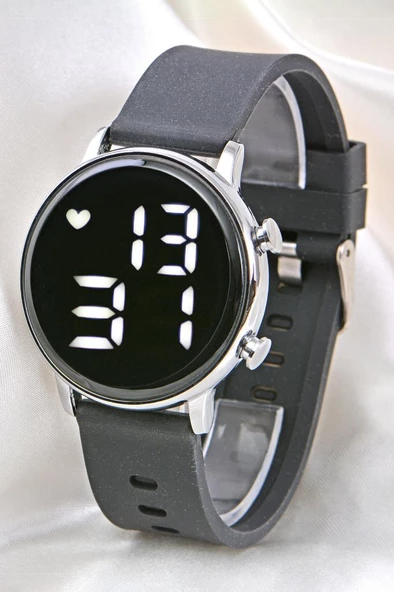 Yeni Sezon Büyük Kasa Tuşlu Led Kadın Unisex Dijital Kol Saati ST-304115