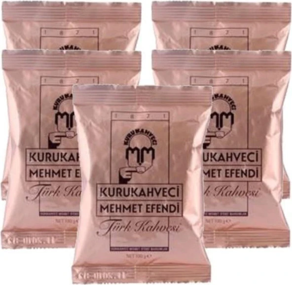 Kurukahveci Mehmet Efendi 100 gr 5li Paket Türk Kahvesi