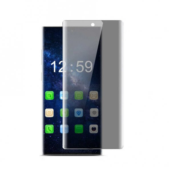 Samsung Galaxy Note 20 Ultra - Kavisli Nano HAYALET Ekran Koruyucu