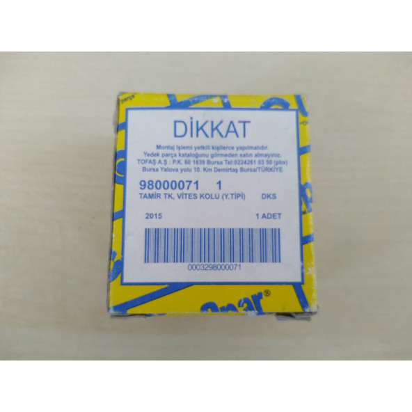 TOFAŞ VİTES ÜST TAMİR TAKIMI (OPAR) - VİTES KOLU FİBER TAKIMI - DOĞAN, ŞAHİN, SLX - 3