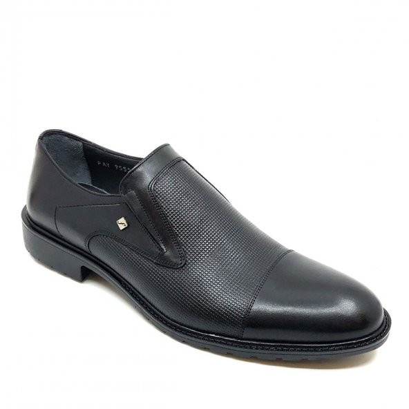 Fosco 9552 Siyah Hakiki Deri Günlük Erkek Ayakkabı