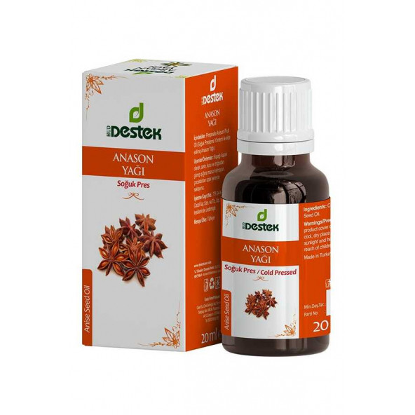 Destek Anason Yağı(Soğuk Pres) 20 ml