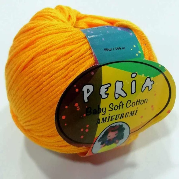 Peria Baby Cotton Amigurumi Örgü İpi 114 Koyu Sarı