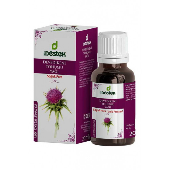 Destek Devedikeni Tohumu Yağı(Soğuk Pres) 20 ml