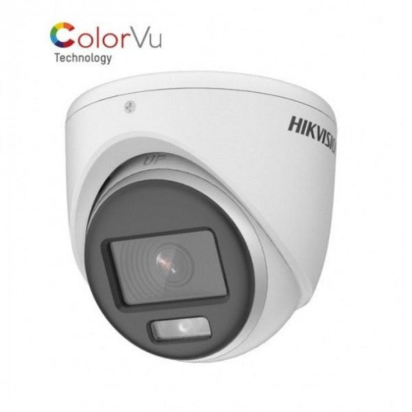 Hikvision DS-2CE70DF0T-PF TVI 1080P 2.8 mm Sabit Lensli ColorVu IR Turret Kamera