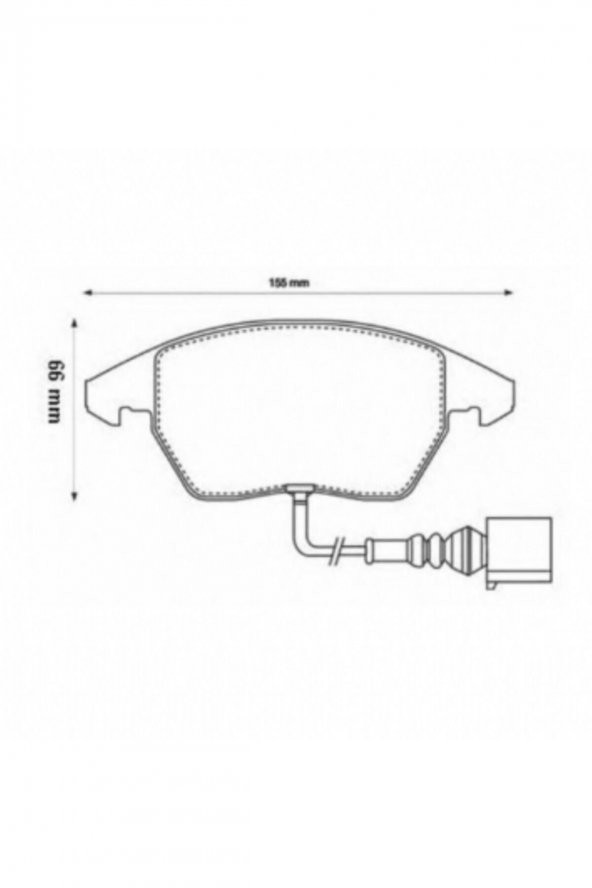 0986495412 Disk Balata Ön Vw Golf V Vı Passat Fsı Cc V Tour
