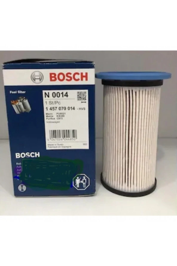 Bosch 1457070014 Yakıt Filtresi Audi Vw A3 Tt, Bettle Caddy Iv Go