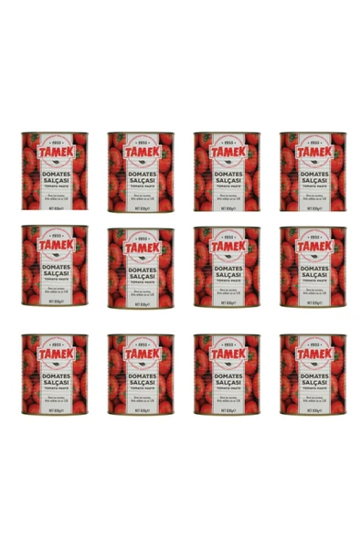 Tamek Domates Salçası Teneke 12 x 830 G