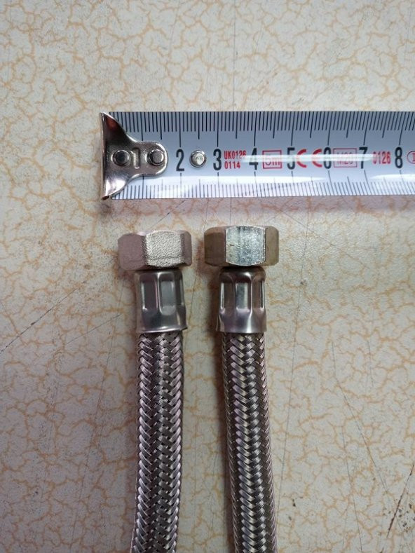 1 ADET 70 CM KLOZET ÇELİK ÖRGÜLÜ FLEX -SPRAL BAĞLANTI HORTUMLARI ürün görseli