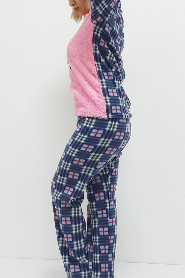 Panda Desenli Pijama Takımı Pembe - 8
