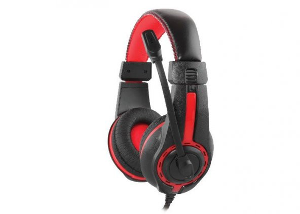 RAMPAGE SN-R1 OYUNCU MİK.KULAKLIK,KIRMIZI-SİYAH
