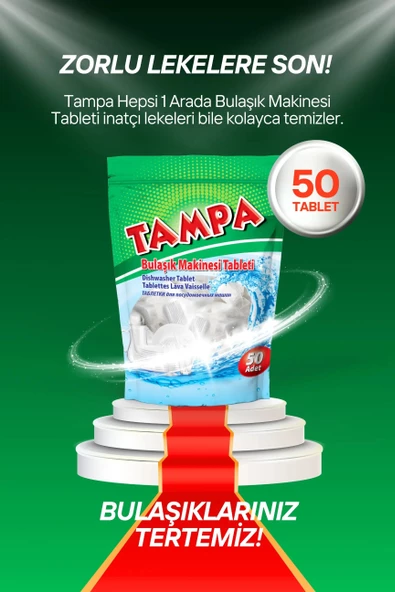 Bulaşık Makinesi Tableti 50 Adet 1000 gr