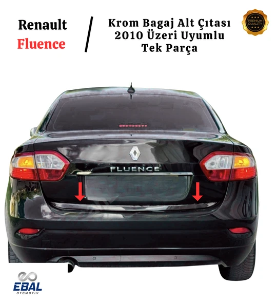 Renault Fluence Krom Alt Bagaj Çıtası 2010 Üzeri P.Çelik ürün görseli 1