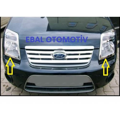 Ford CONNECT Krom Far Çerçevesi 2 Parça P.Çelik 2002-2014 Arası - 1