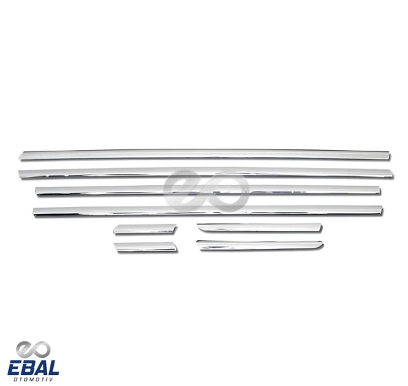 Fiat Linea Krom Cam Çıtası 8 Prç. 2007 Ve Üzeri P.çelik - Resim 3