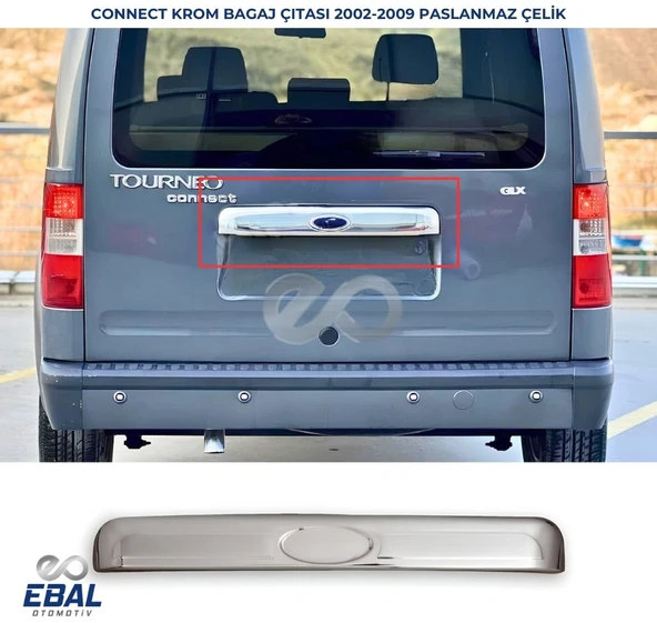 Ford Connect Krom Bagaj Çıtası 2002-2009 Arası Paslanmaz Çelik ürün görseli 1