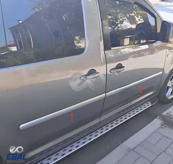VW  Caddy Krom Yan Kapı Çıtası 4 Parça 2004-2015 P. Çelik - Resim 4